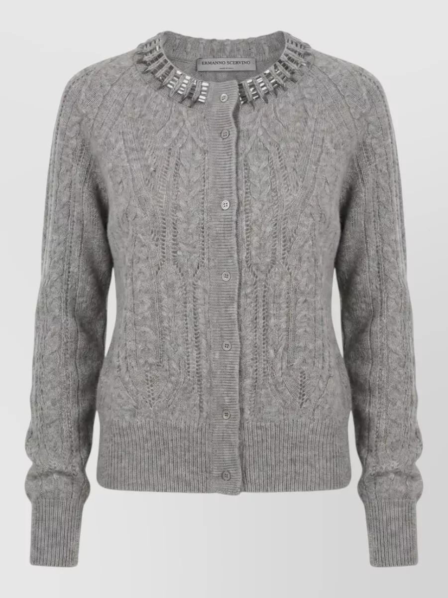 Ermanno Scervino cashmere ribbed cardigan