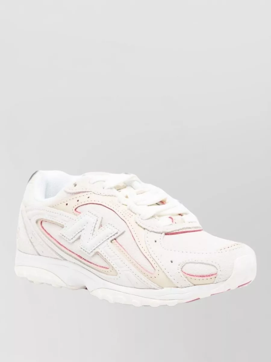 New Balance suede leather paneled low-top sneakers
