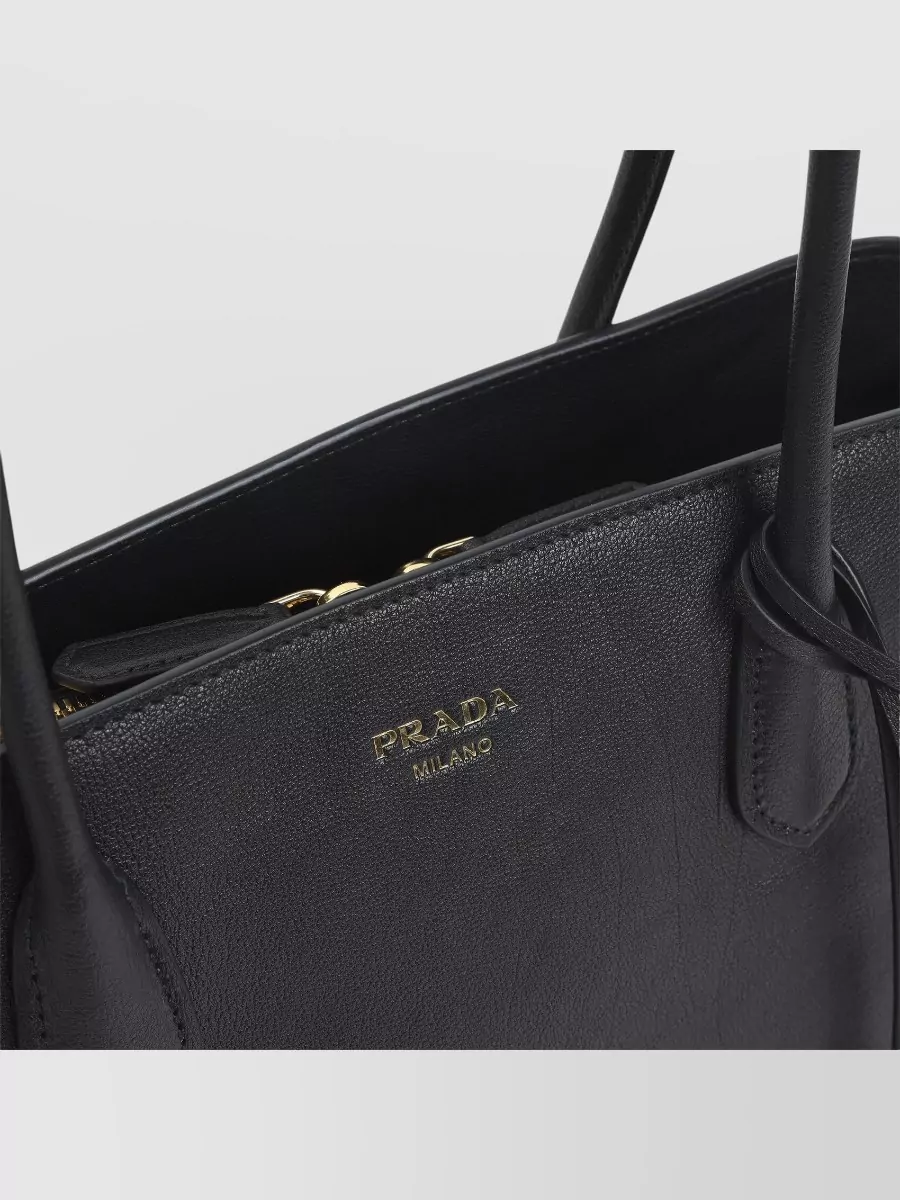 Prada Large Leather Tote Bag