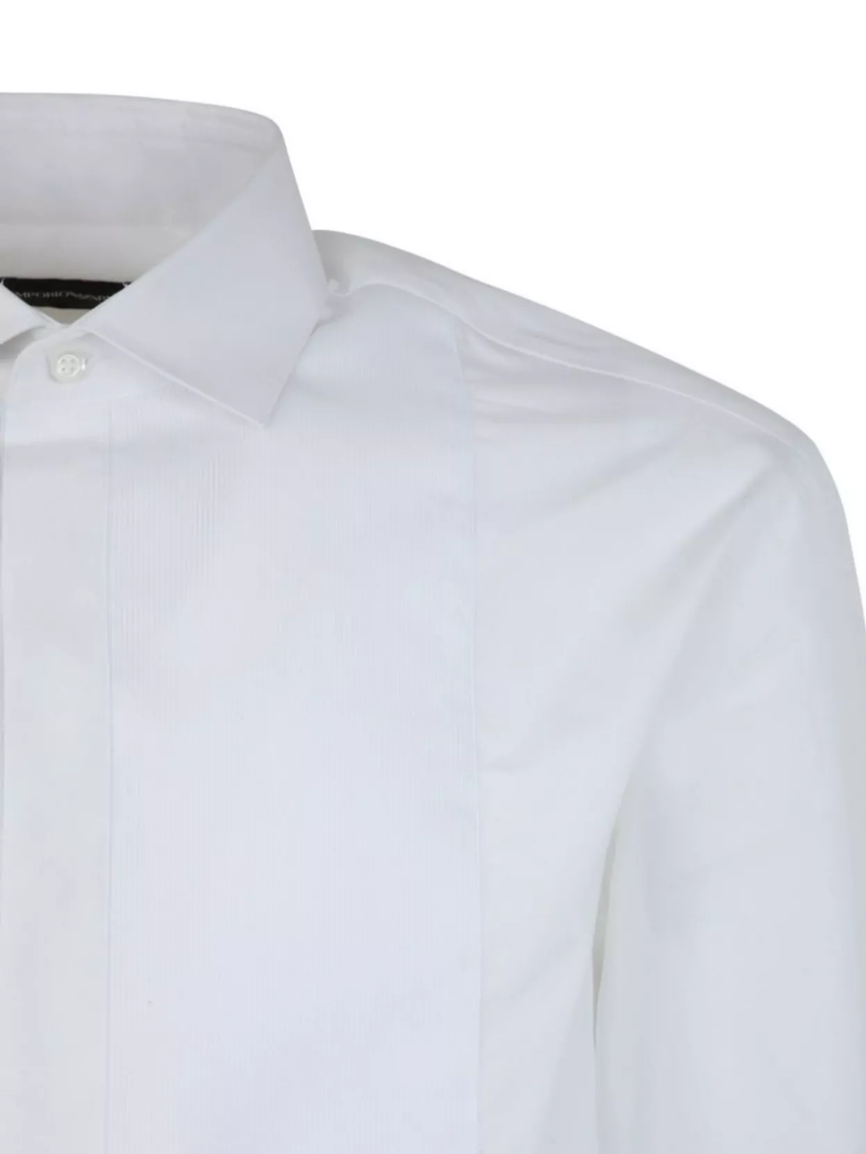 Emporio Armani Tailored Shirt With Buttoned Cuffs In White