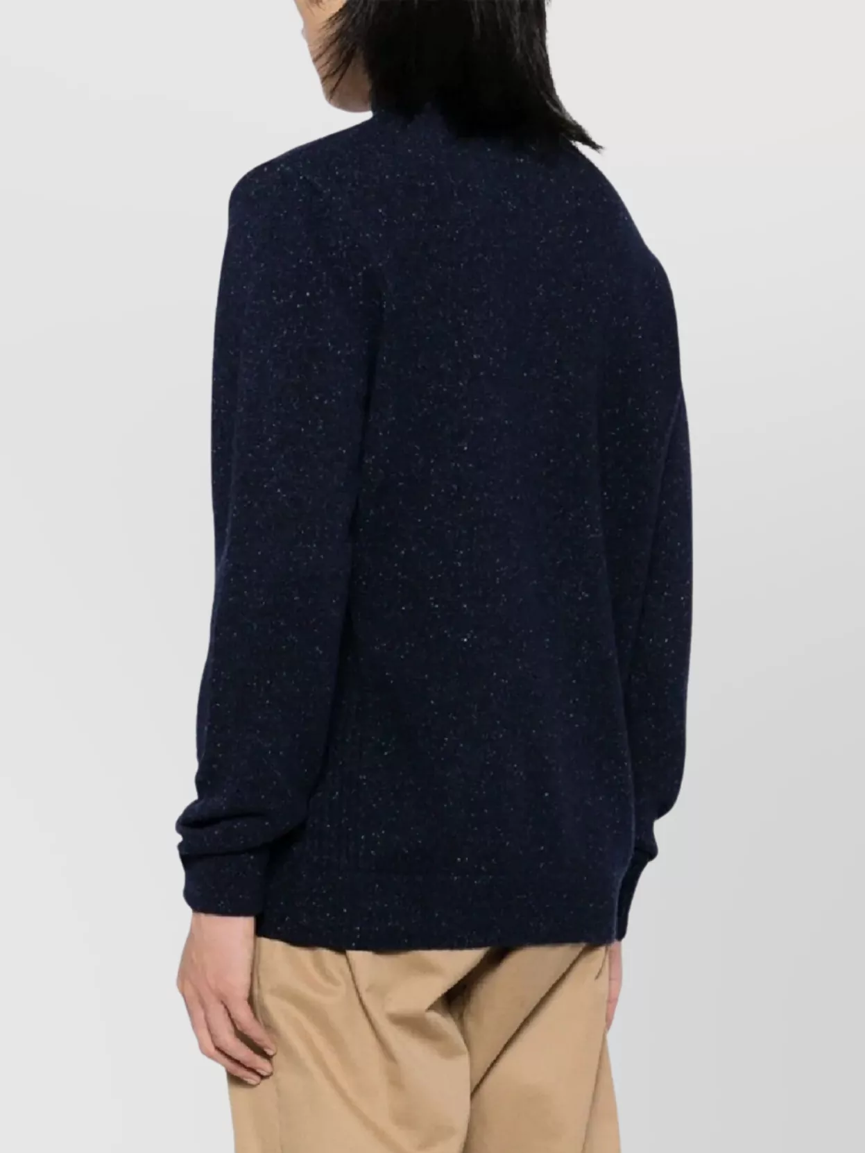 Barbour Tisbury Half Zip Sweater High Collar Design