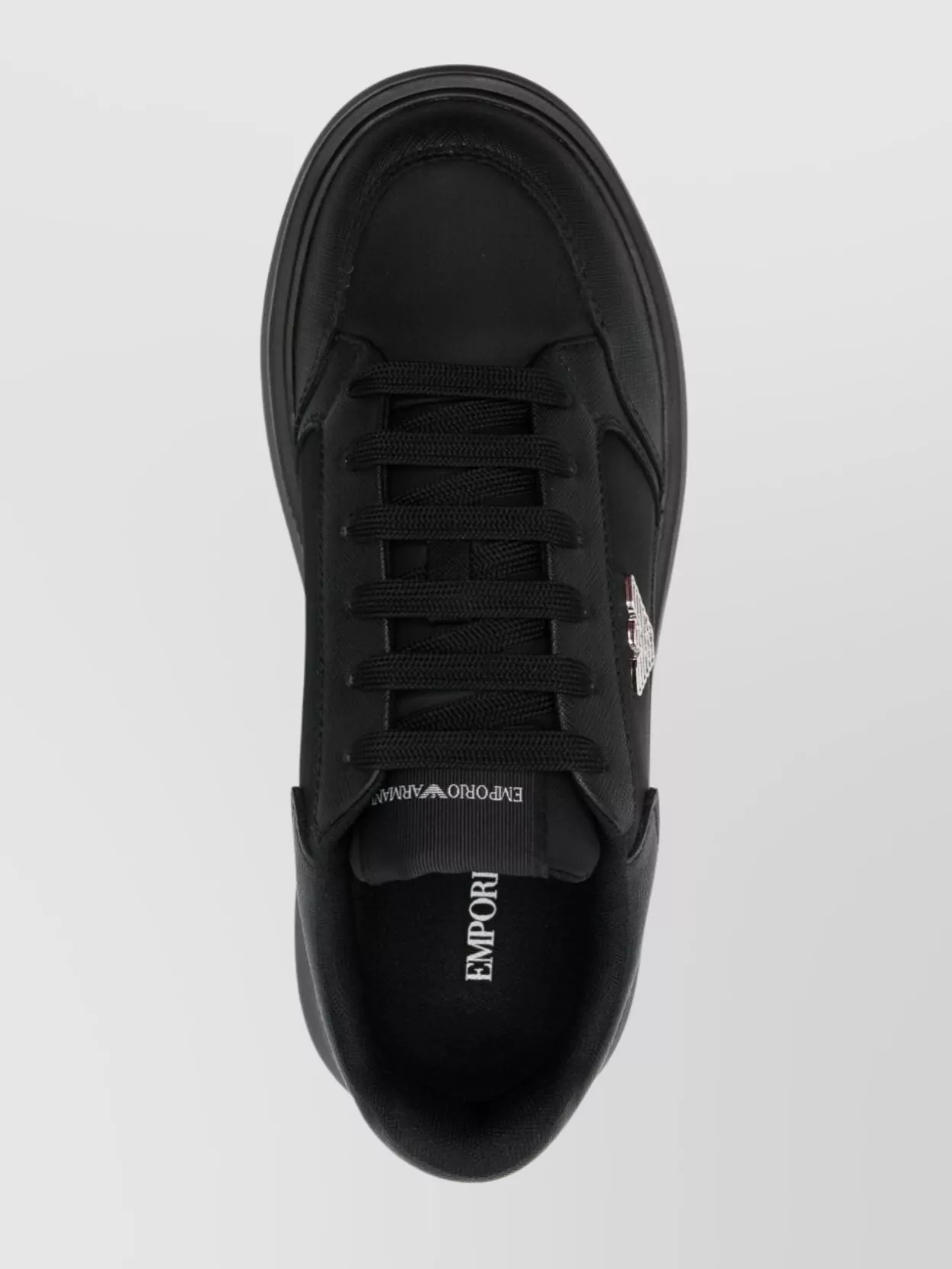 Emporio Armani Brand Logo Lace-Up Sneakers