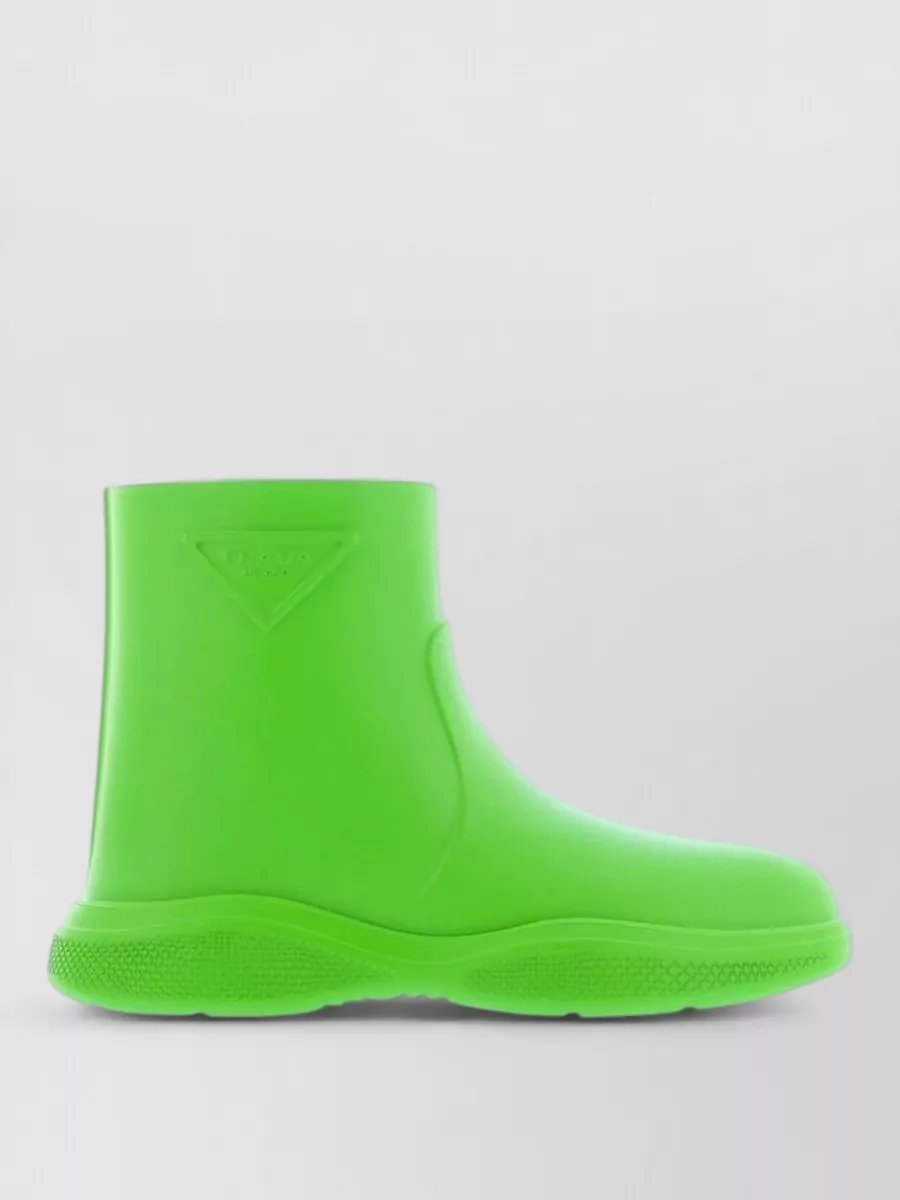 Prada Bicolor Rubber Rain Boots