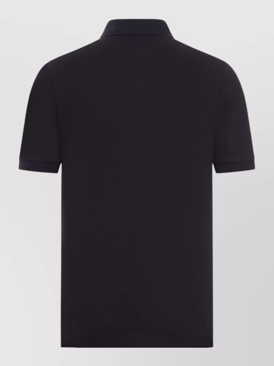 Stone Island Polo Shirt Straight Cut Collar Short Sleeves