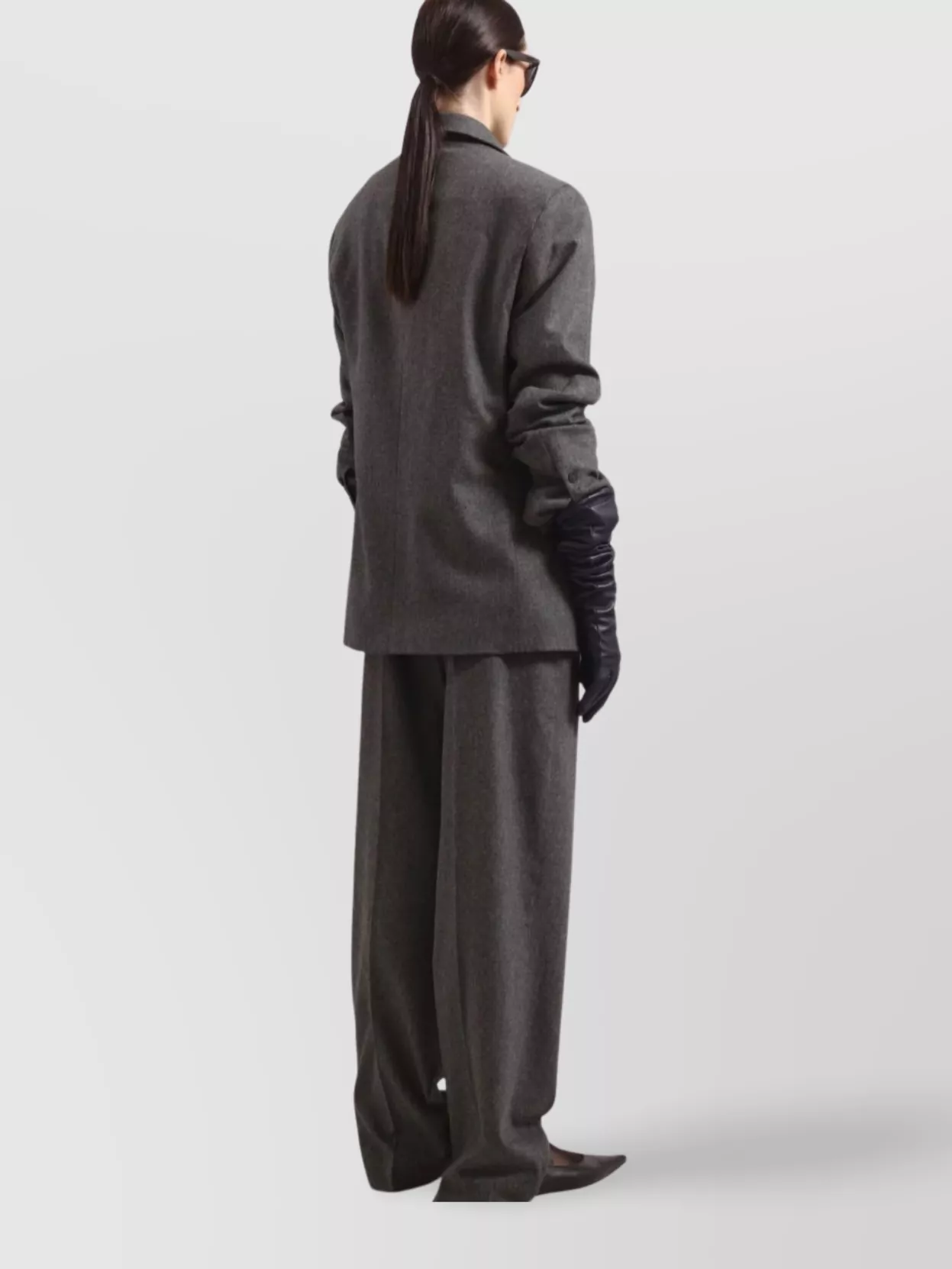 The Frankie Shop Double Breasted Flannel Blazer Newark