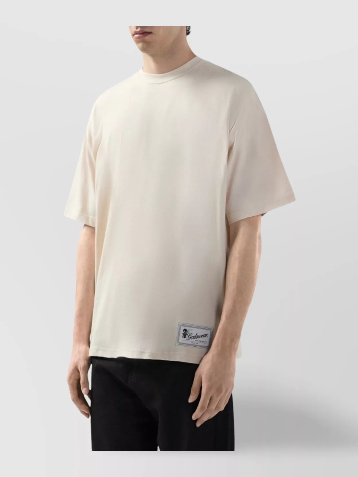 Gcds Graphic Back Print Cotton T-Shirt