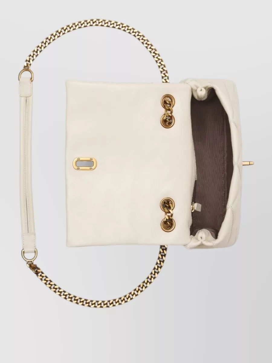 Marc Jacobs Leather Quilted Chain-Link Shoulder Bag