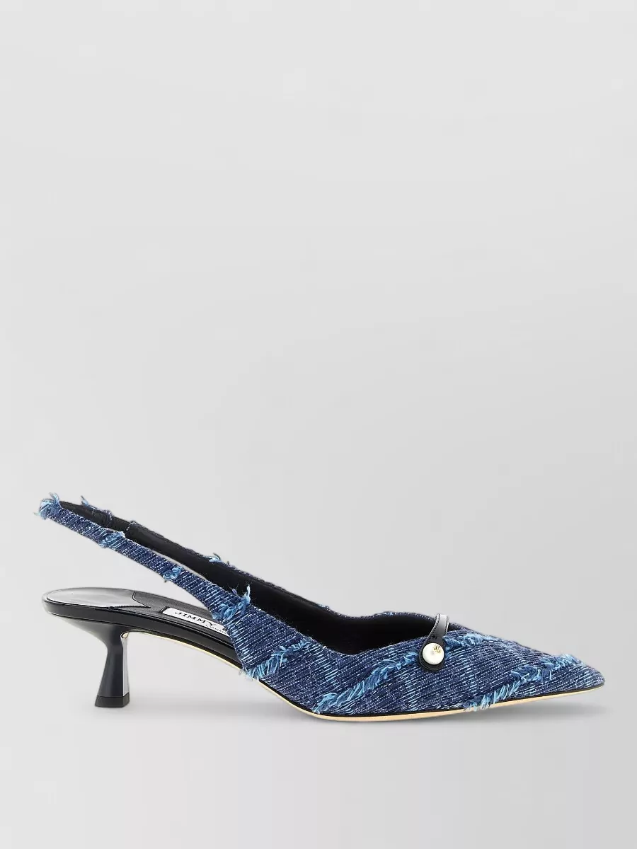 Jimmy Choo denim slingback sandals