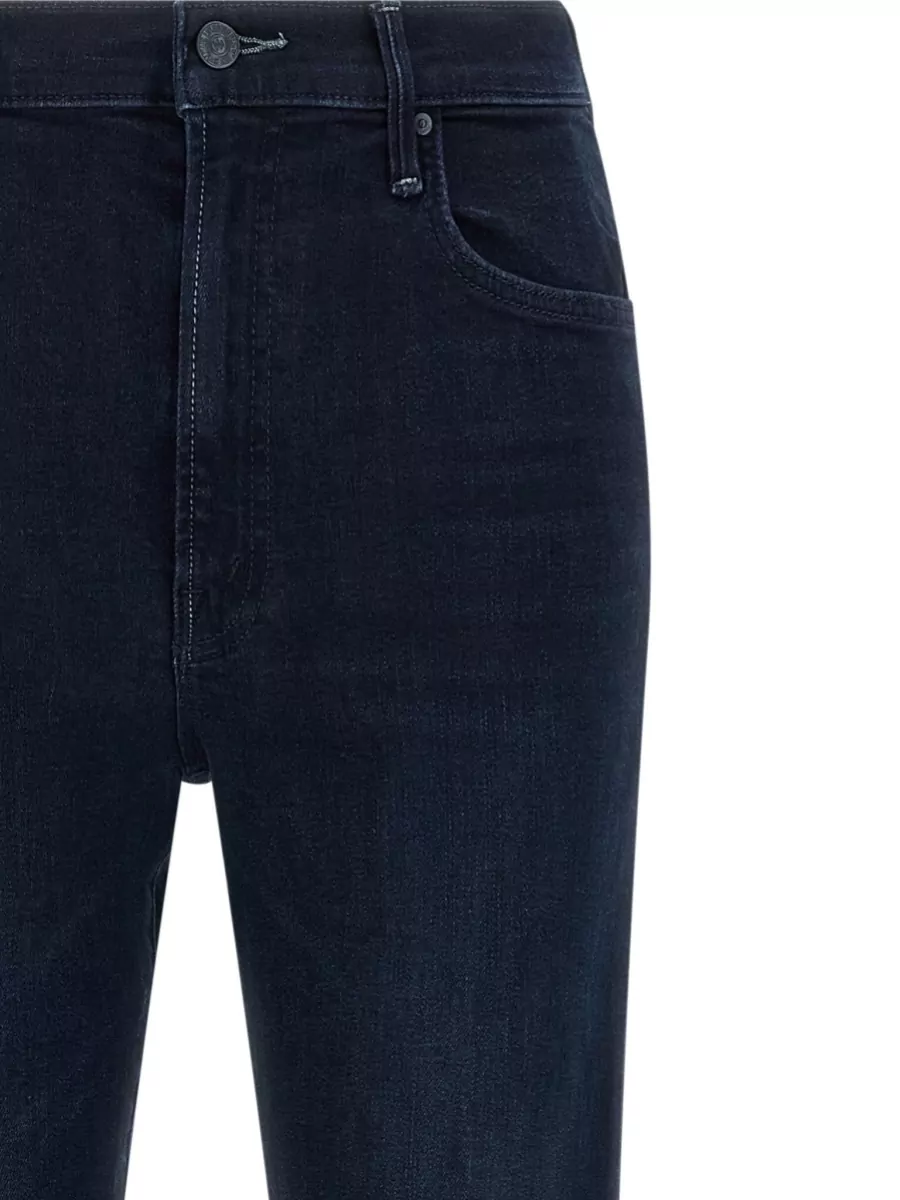 Mother Mid Rise Denim Trousers Smokin Skimp