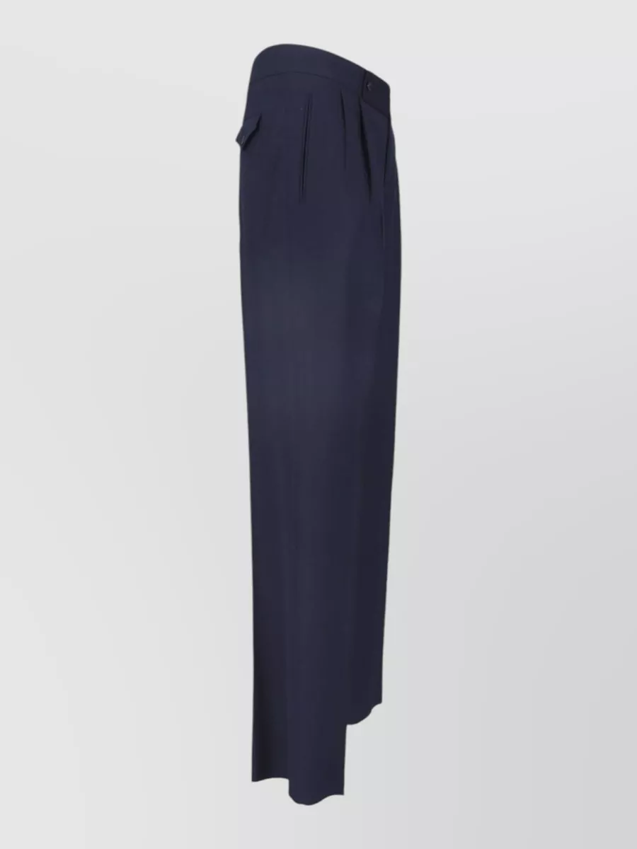 Giorgio Armani Virgin Wool Wide-Leg Trousers