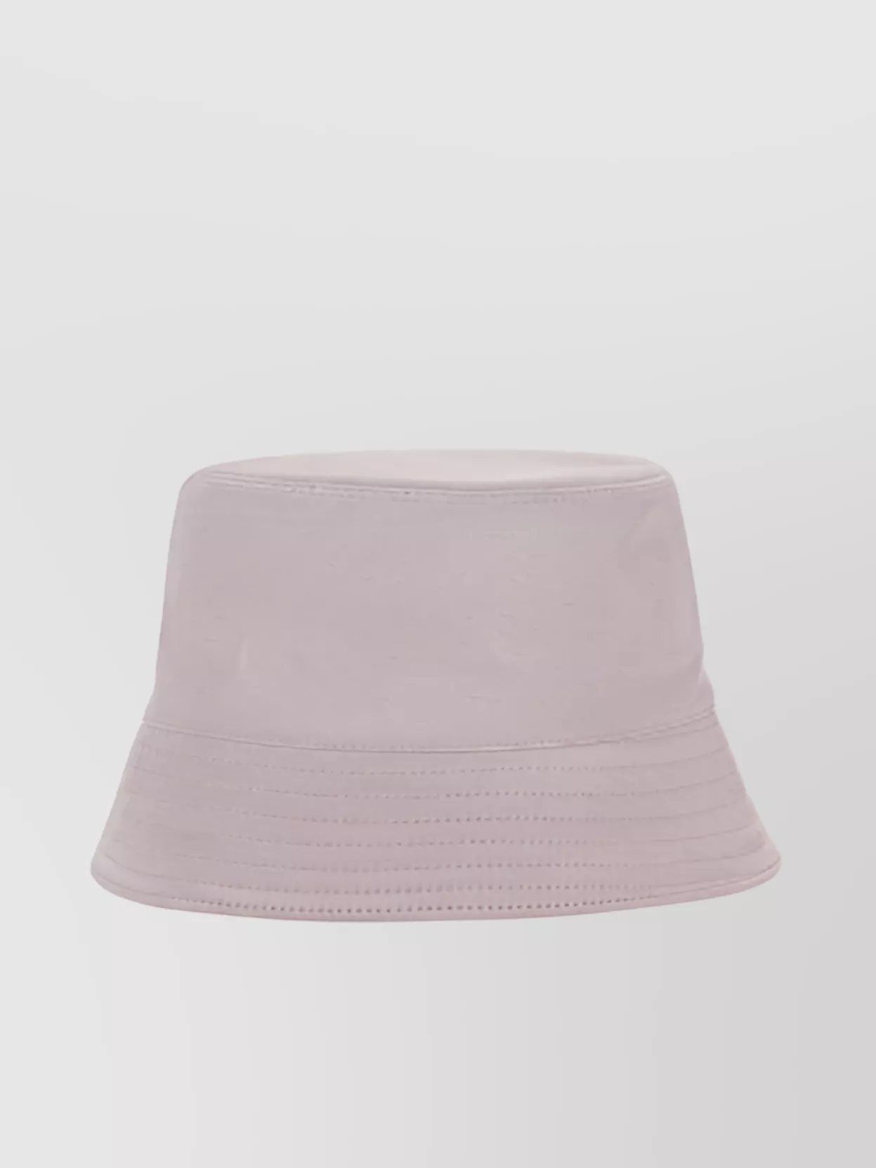 Prada Nylon Stitched Brim Bucket Hat In Pink