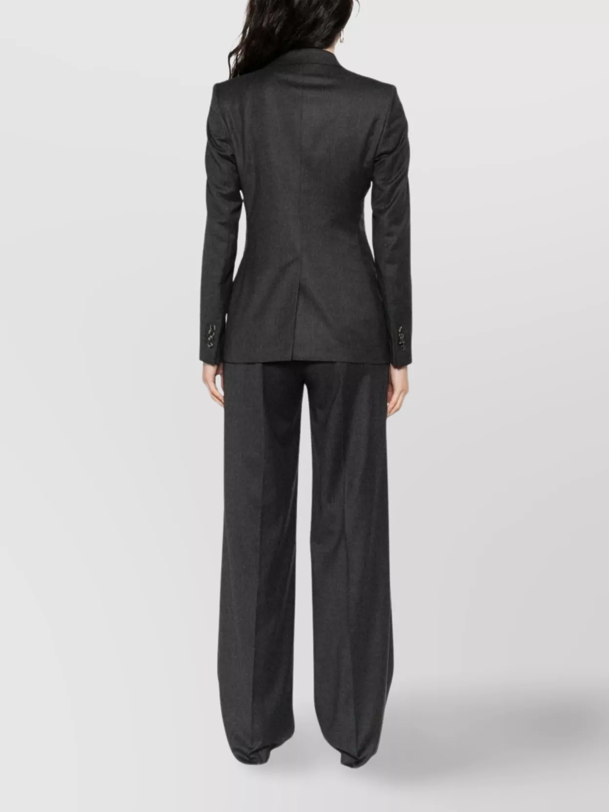 Tagliatore Wool And Silk Pleated Suit Clothing In Black