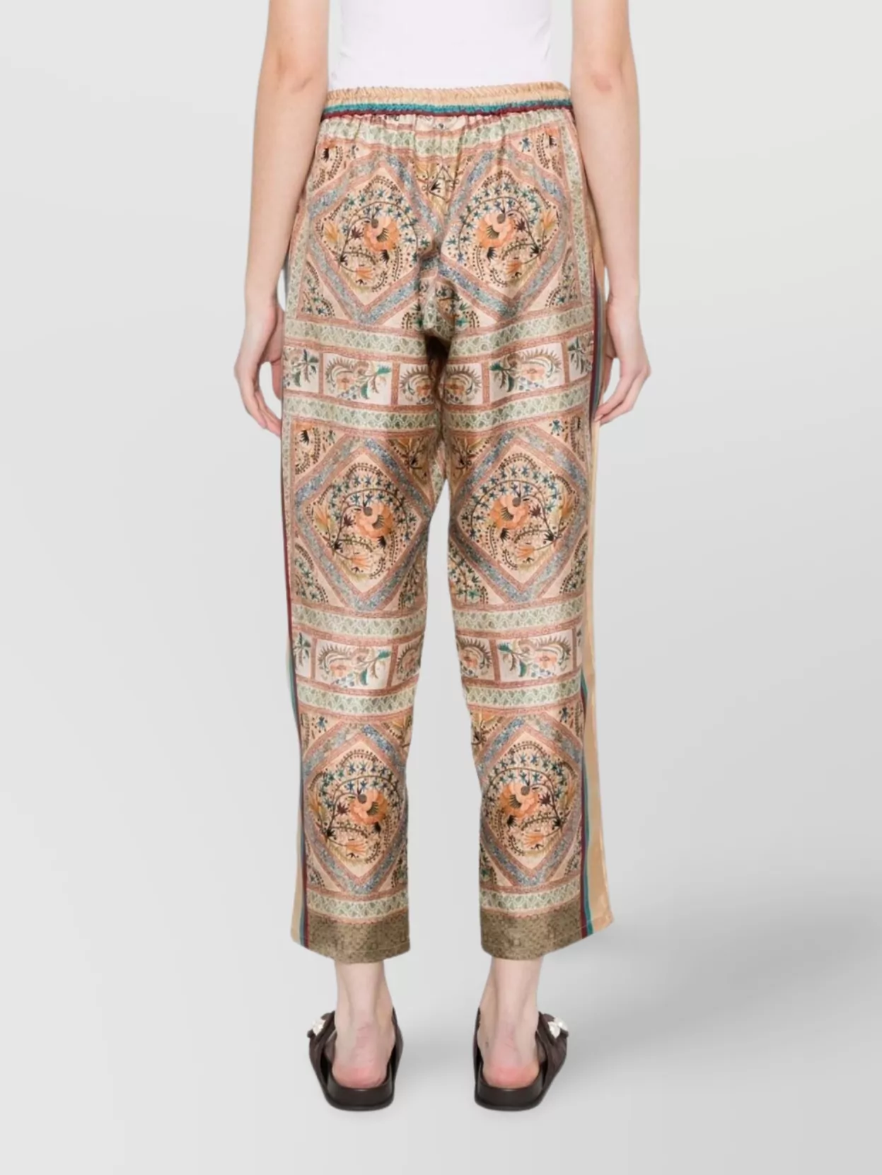 Pierre Louise Mascia Straight Leg Trousers Side Stripes