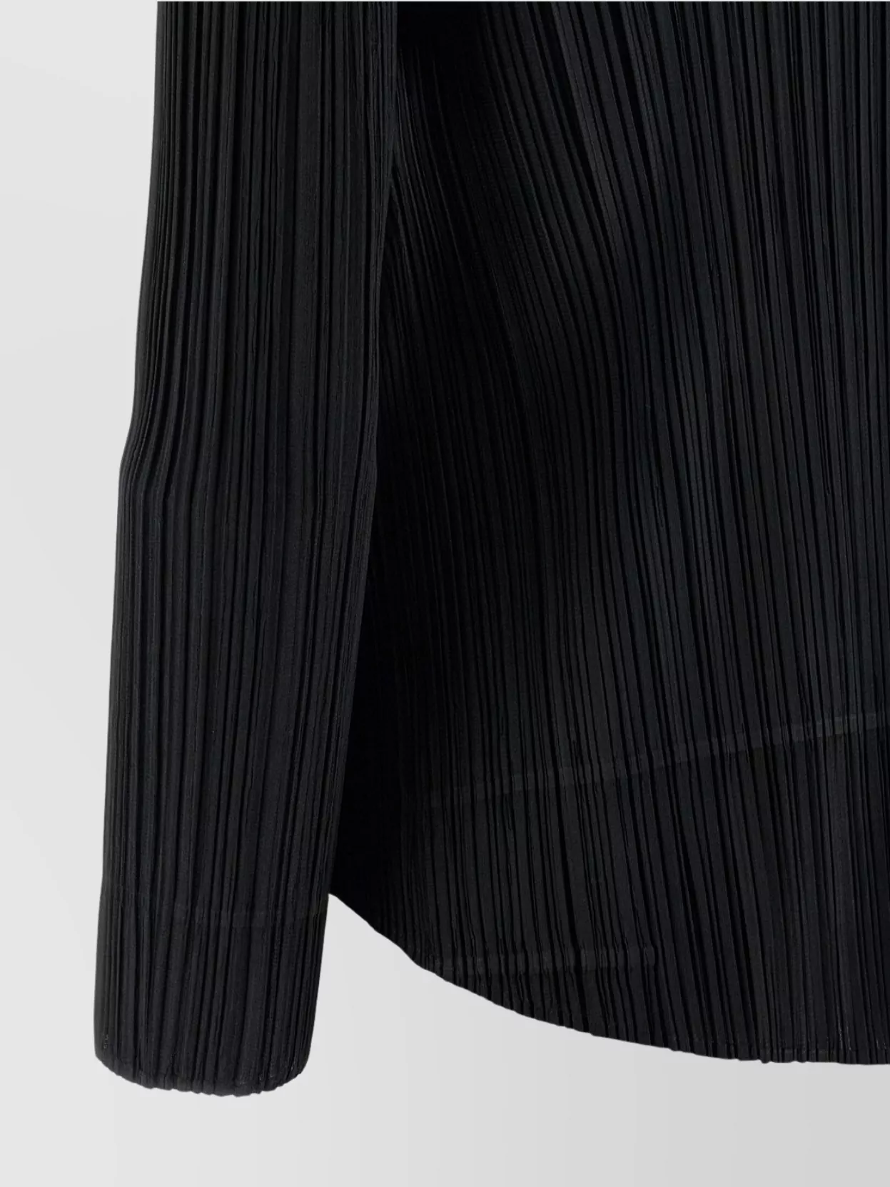 Issey Miyake October Collection Long Sleeve Blouse In Black