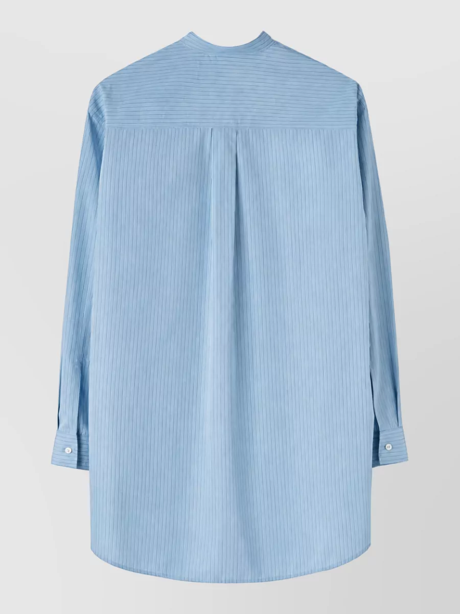 Jil Sander Striped Cotton Poplin Shirt