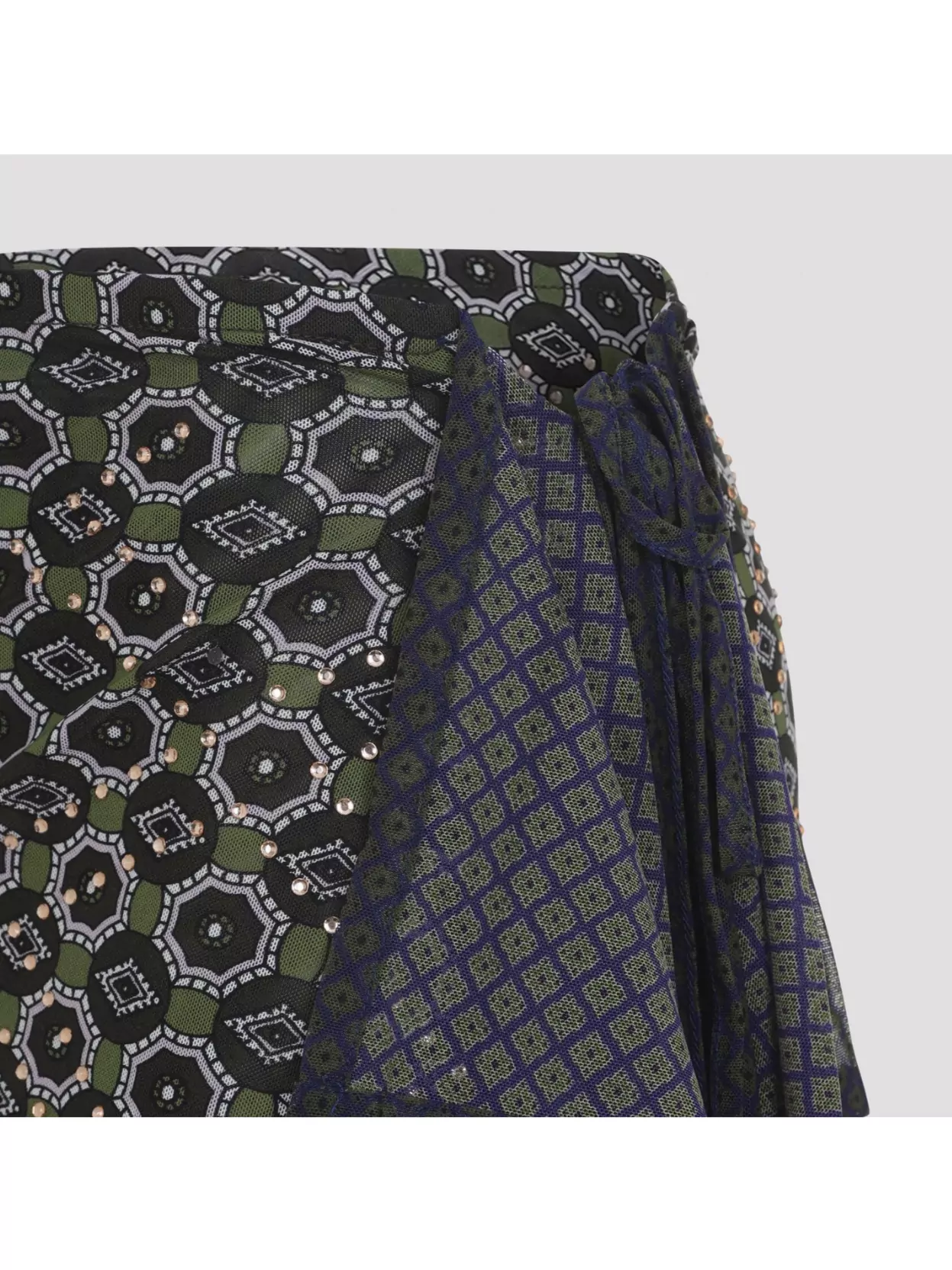 Dries Van Noten Asymmetric Skirt Featuring Geometric Design