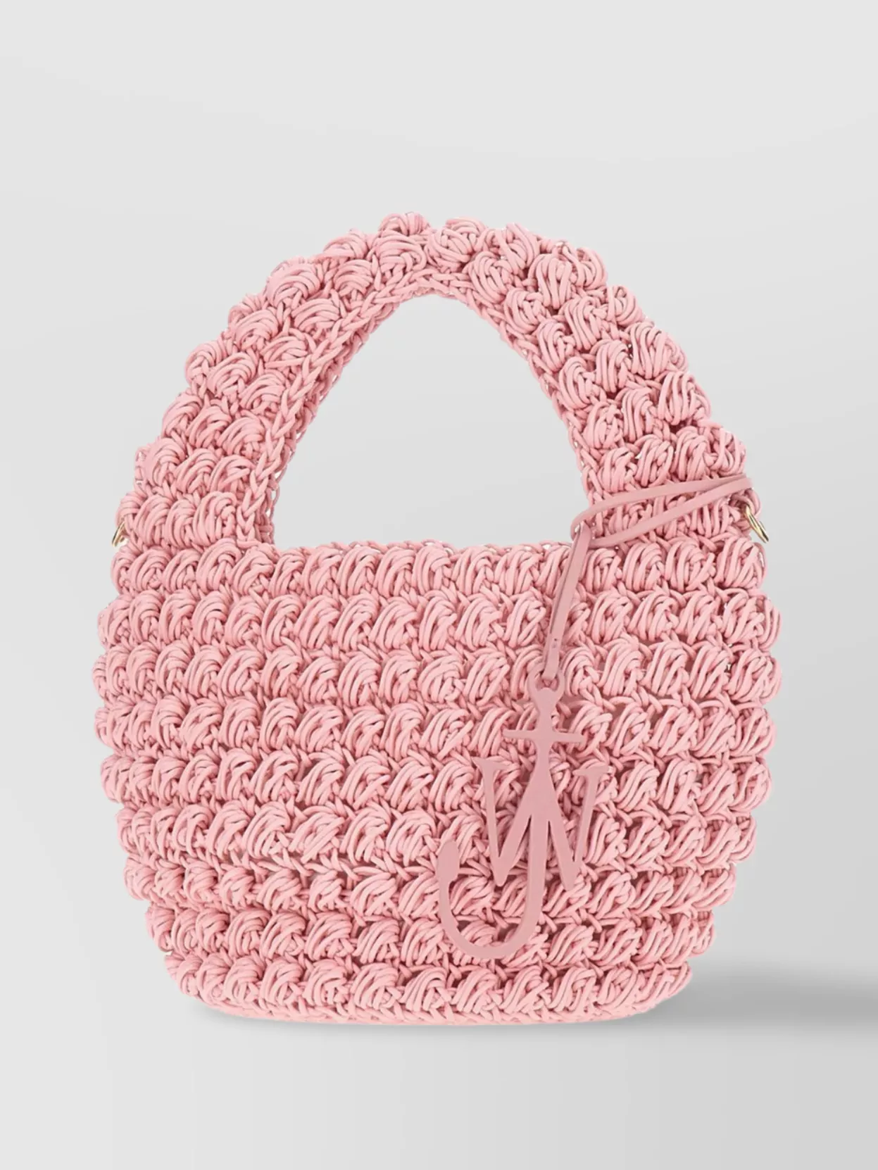Jw Anderson Crocheted Cotton Popcorn Bucket Handbag