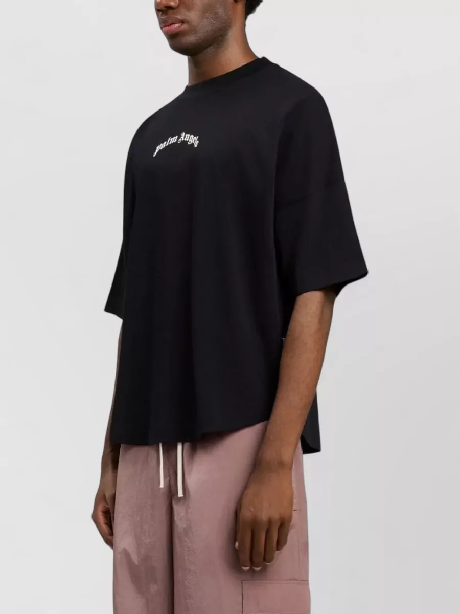 Palm Angels Oversized Logo Print T Shirt