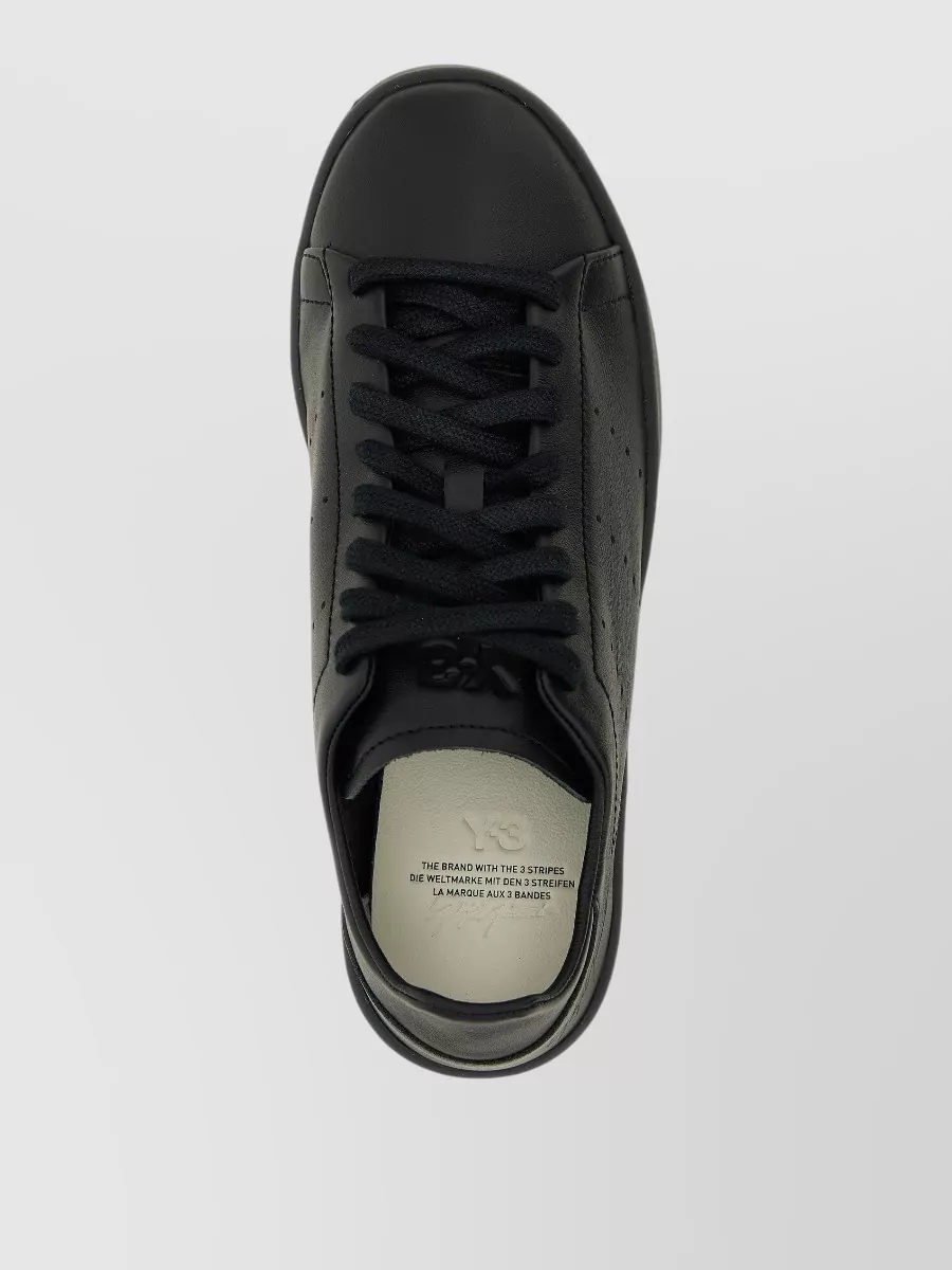 Y-3 Leather Low-Top Sneakers