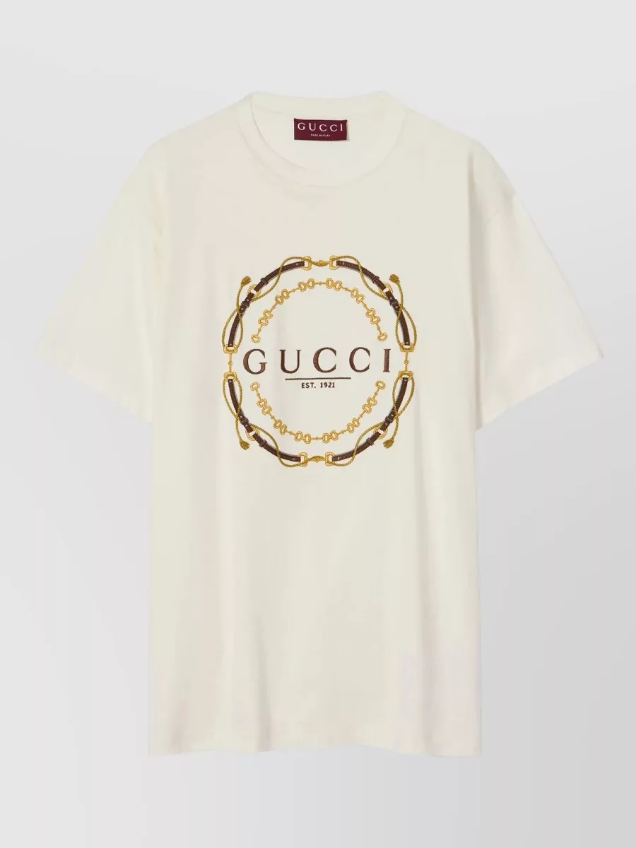 Gucci cotton oversized logo t-shirt