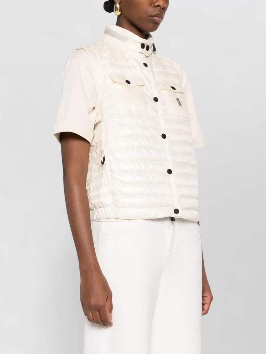 Moncler Grenoble Gumiane Down Vest High Collar Pockets