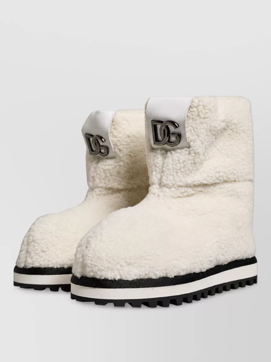 Dolce&Gabbana Plush Mid-Calf Boots