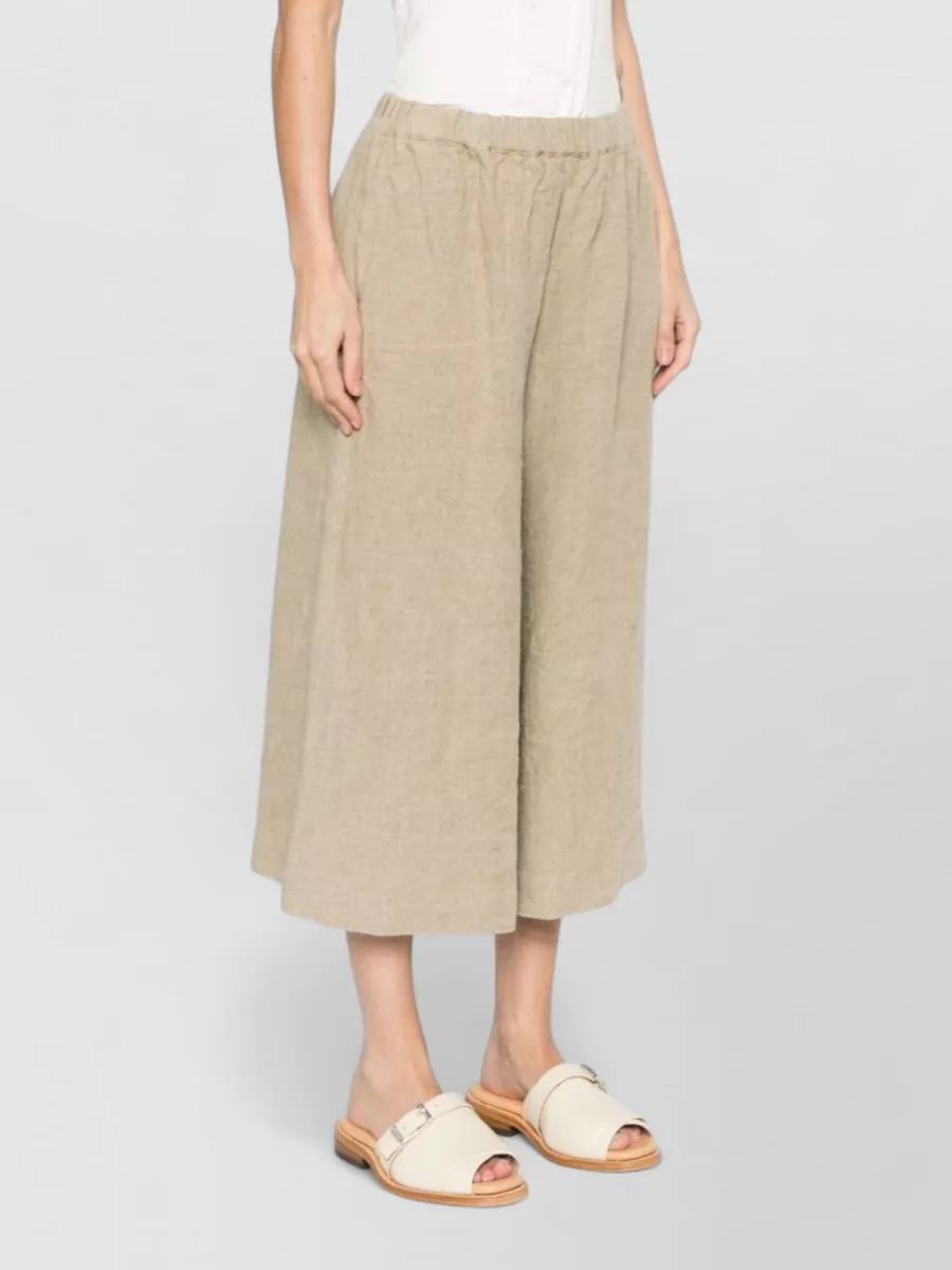 Comme Des Garçons Linen Wide-Leg Trousers