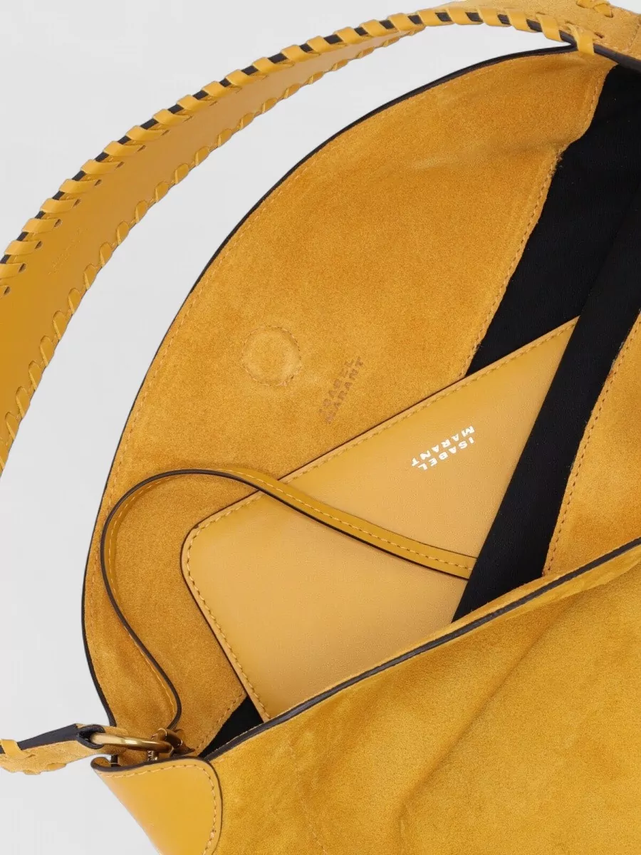 Isabel Marant Shoulder Bag Braided Handle Fringe Detailing