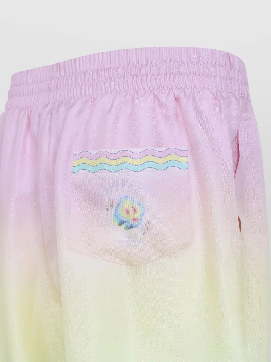 Casablanca Silk Printed Deck Shorts