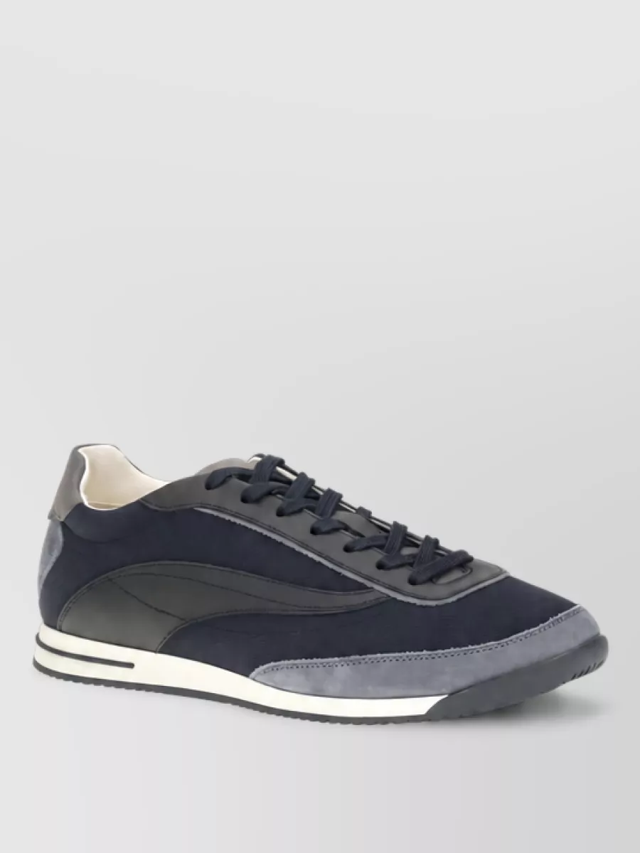 Brunello Cucinelli suede leather low top sneakers