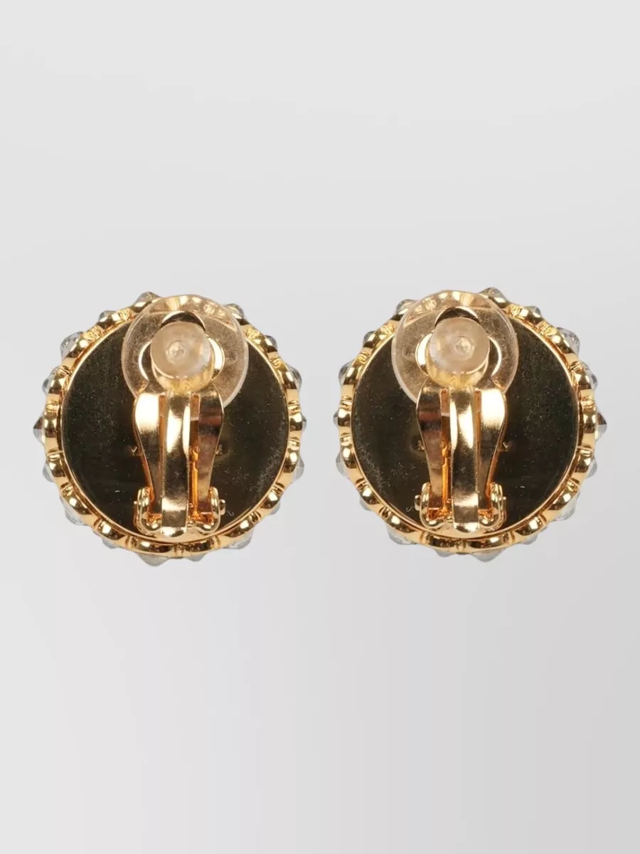 Celine rhinestone hoop earrings