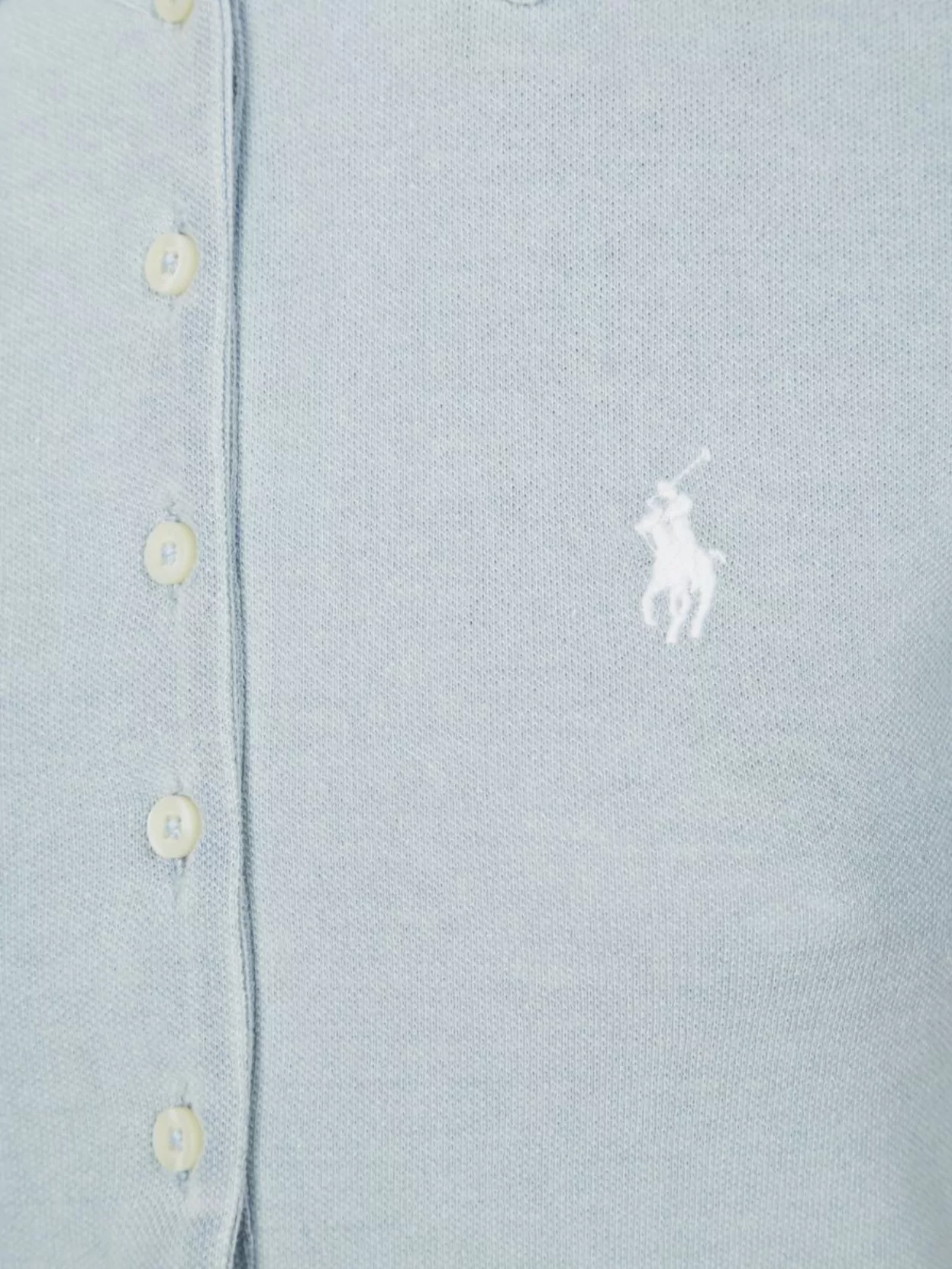 Polo Ralph Lauren Ribbed Collar Short Sleeves Top