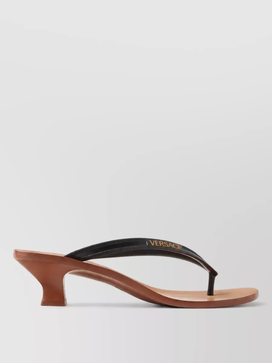Versace rubber thong sandals