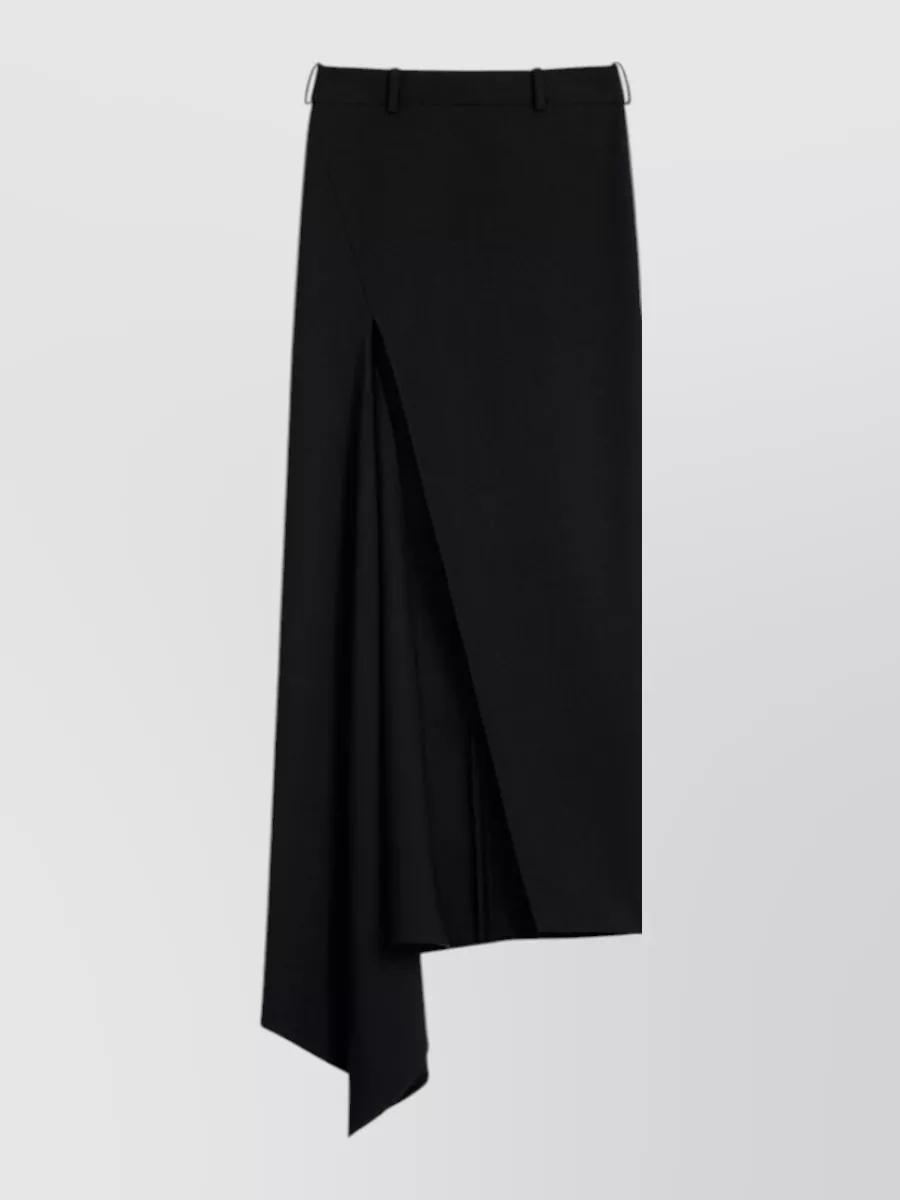 Givenchy Wool high-rise asymmetric midi skirt