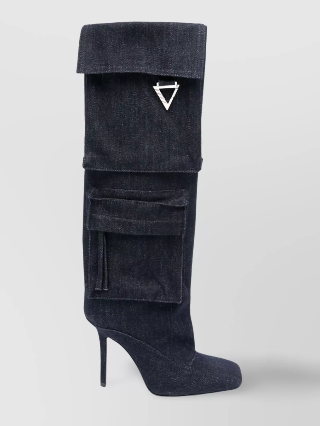 Attico Sienna Tube Boot 105mm In Blue