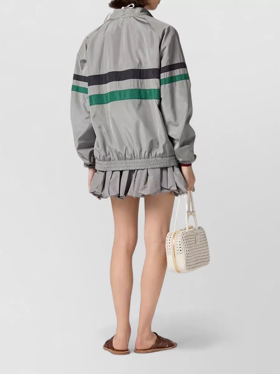 Miu Miu Pleated Balloon Mini Skirt