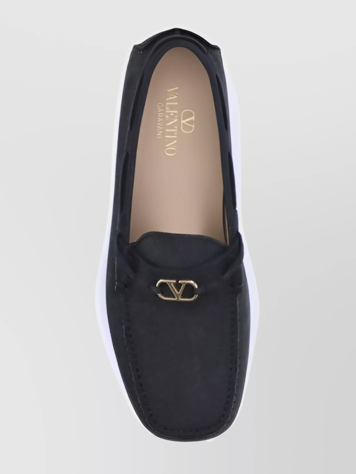 Valentino Garavani Fastaway Suede Driver Loafers