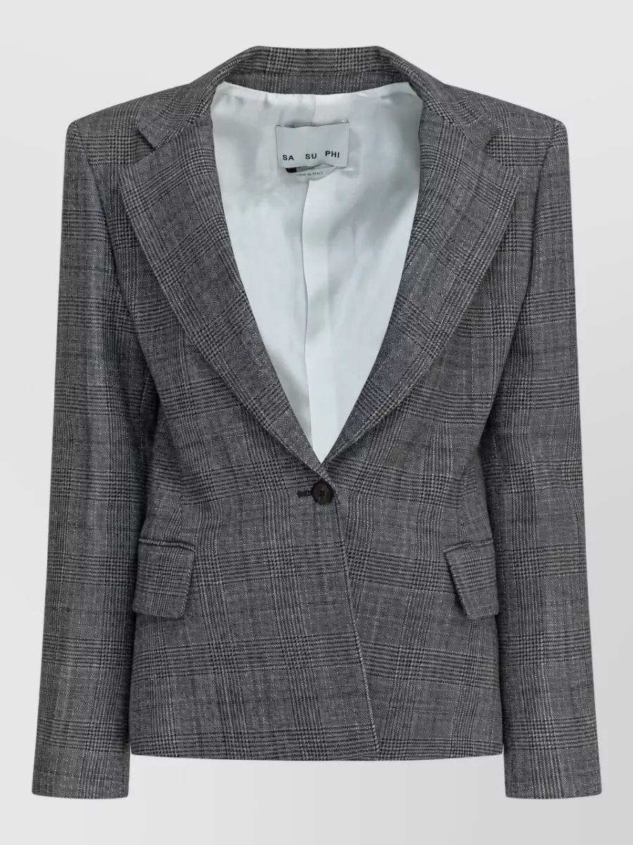 Sa Su Phi silk wool single-breasted blazer