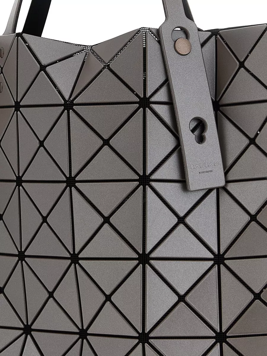 Bao Bao Issey Miyake Metallic Shoulder Bag Geometric Pattern Handles