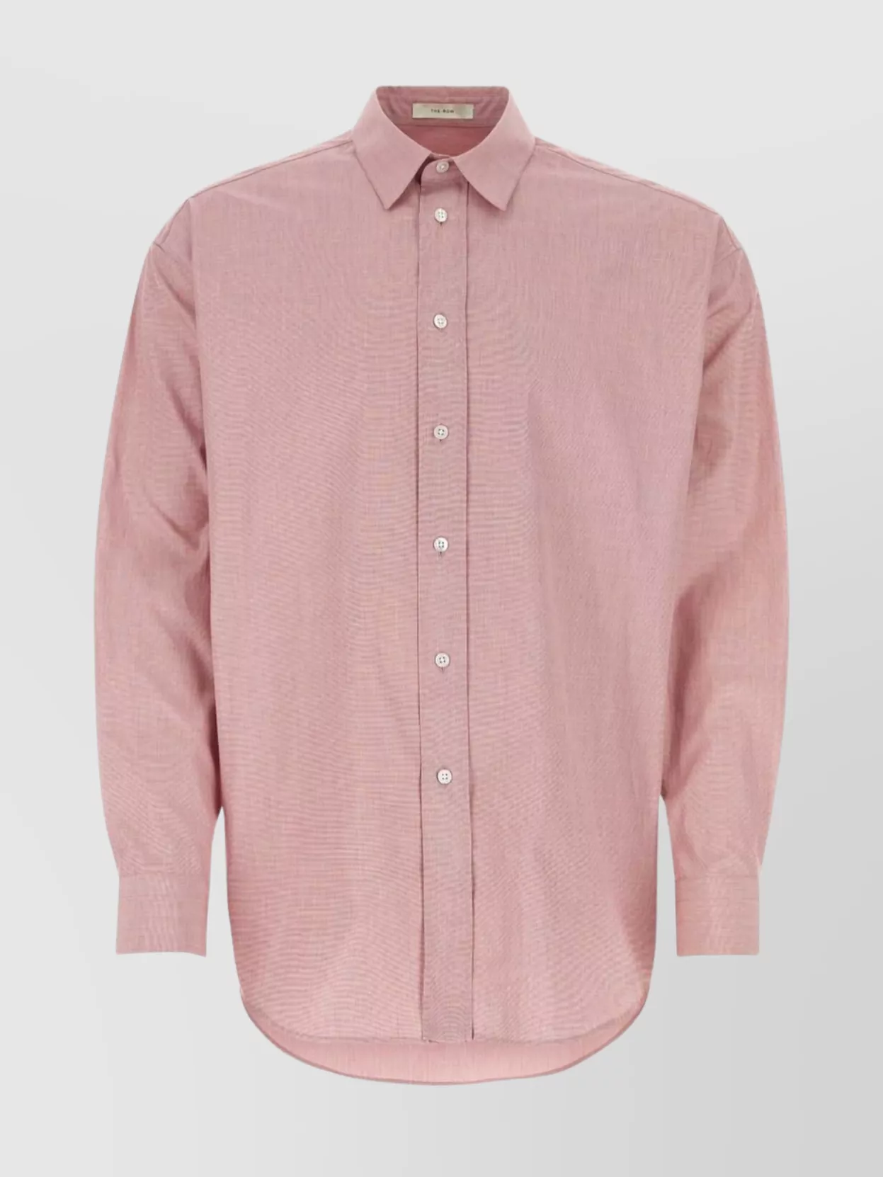 The Row Poplin Shirt Collar Button-down In Pink