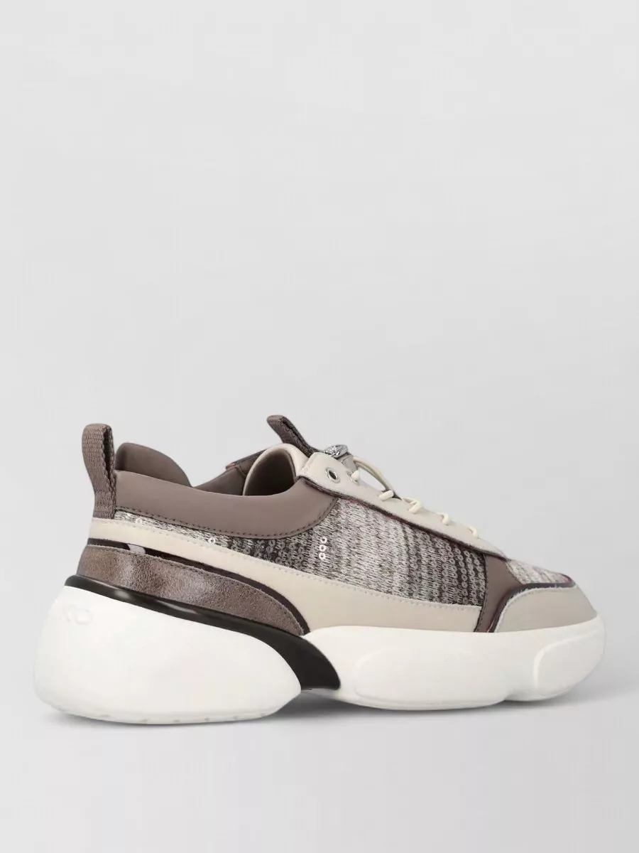 Pinko Leather Lace-Up Sneakers
