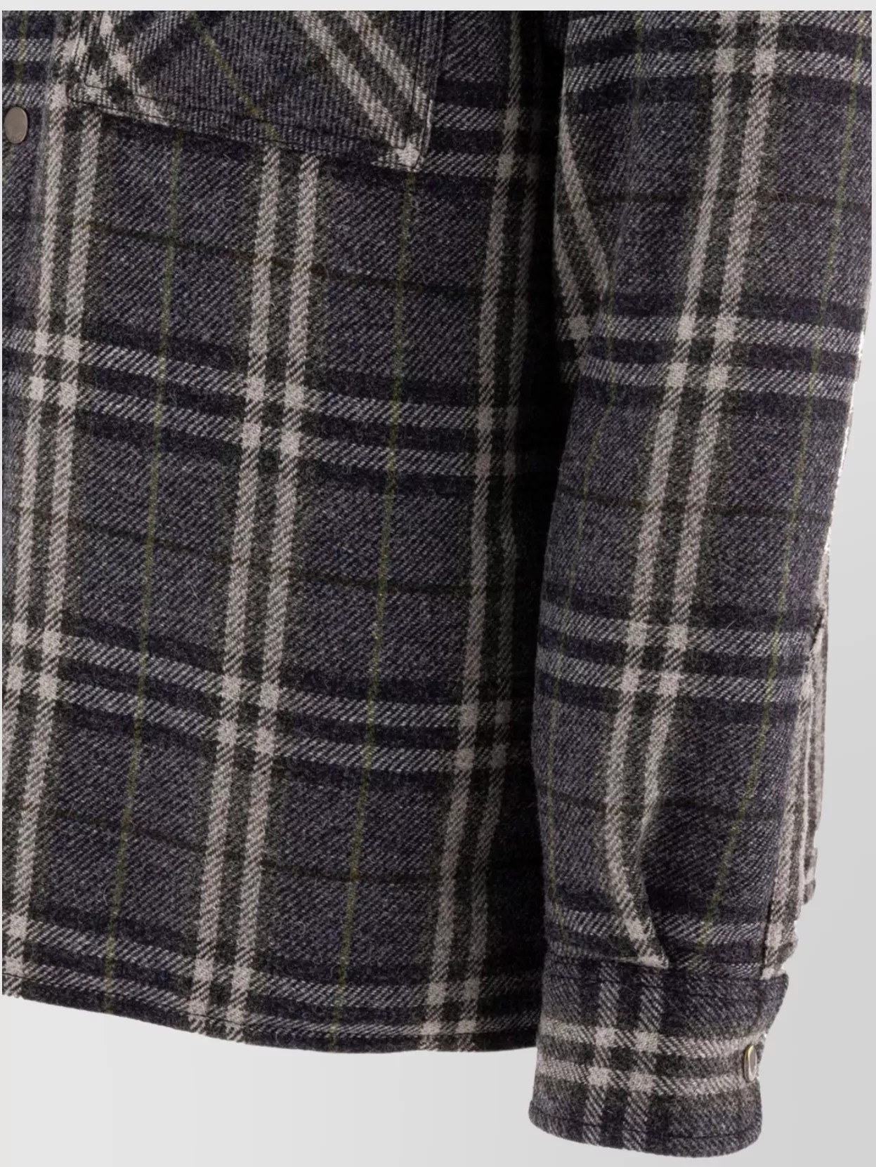 Burberry Collared Checked Jacket Chest Pocket