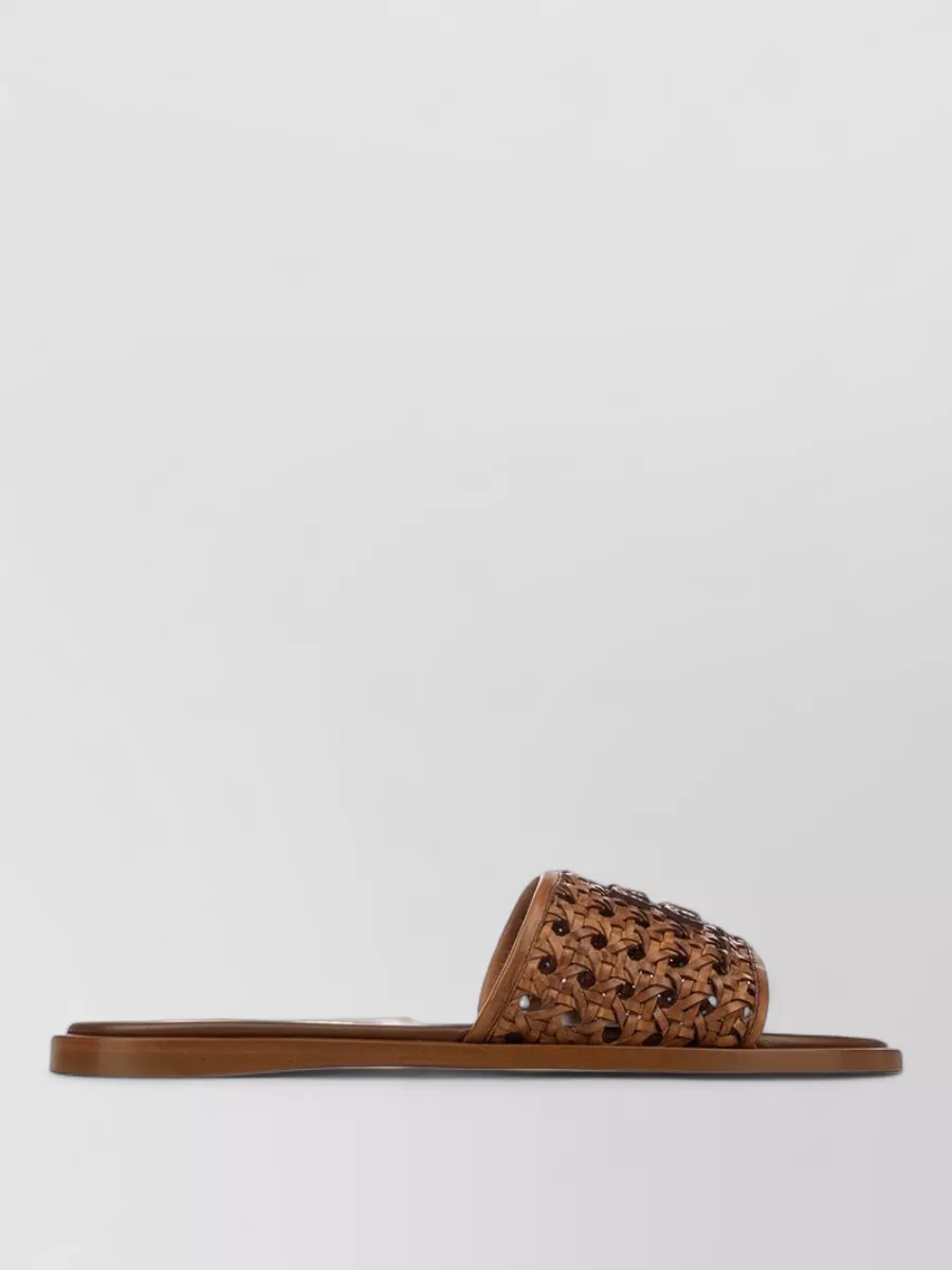 Miu Miu leather slides