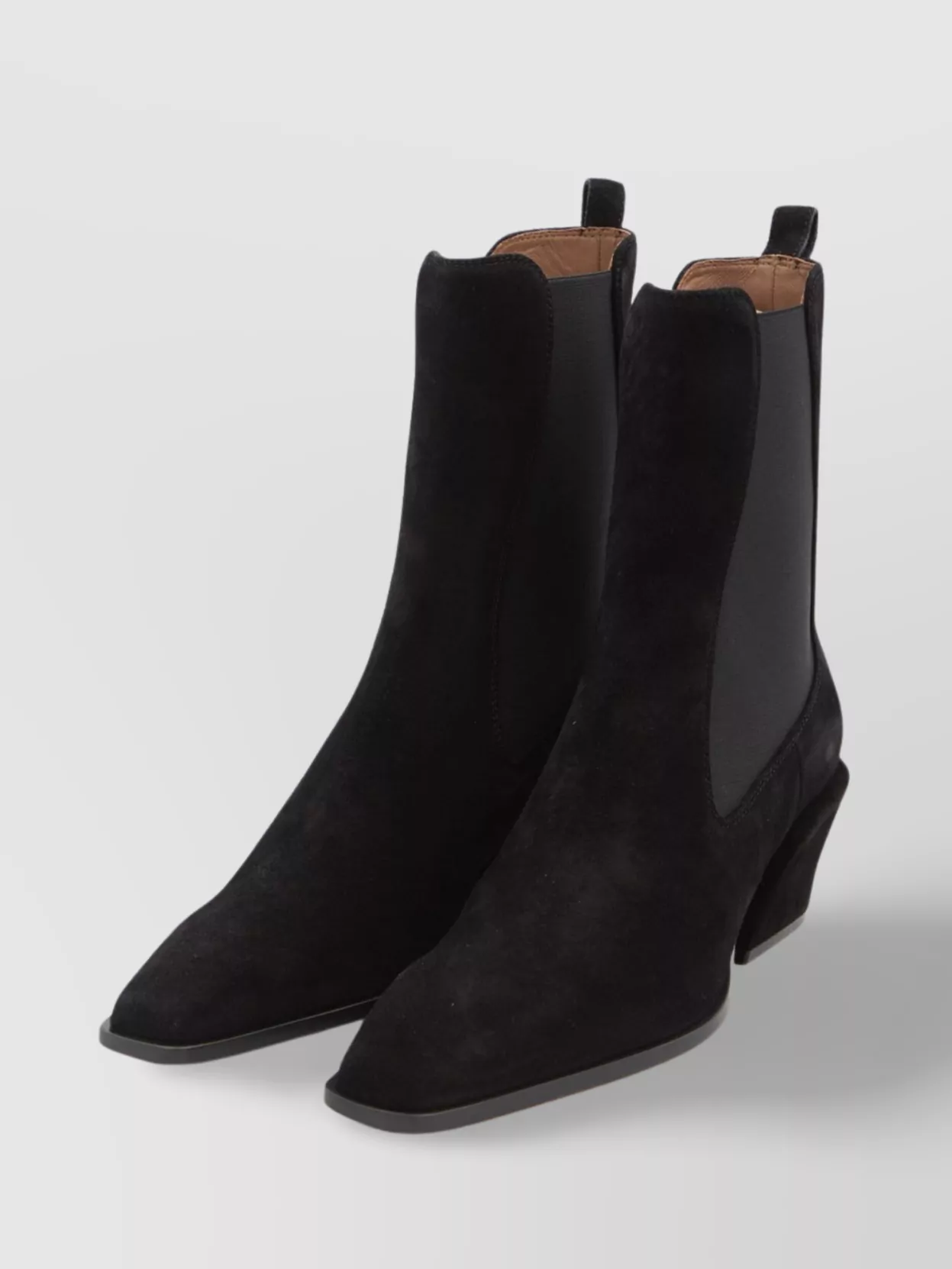 Paris Texas Chunky Heel Leather Ankle Boots