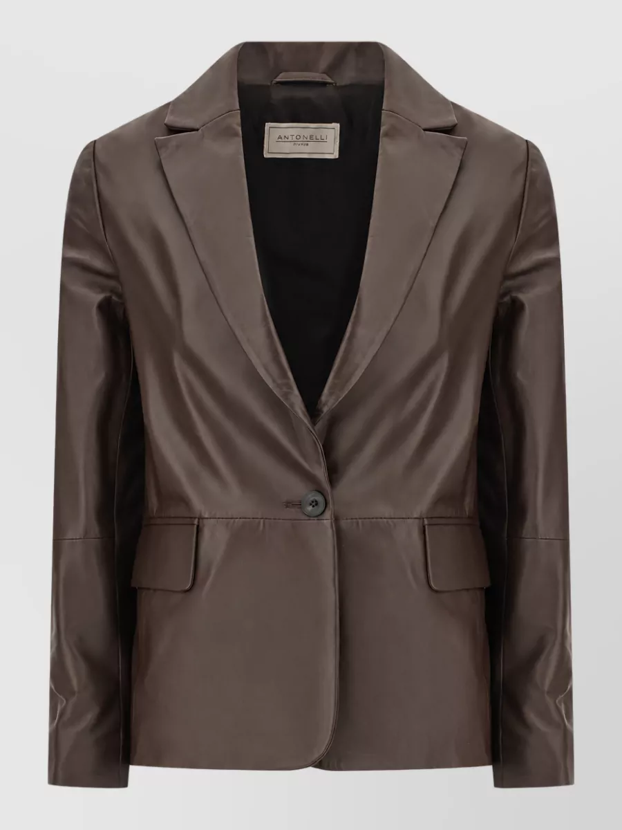 Antonelli Firenze lamb leather blazer