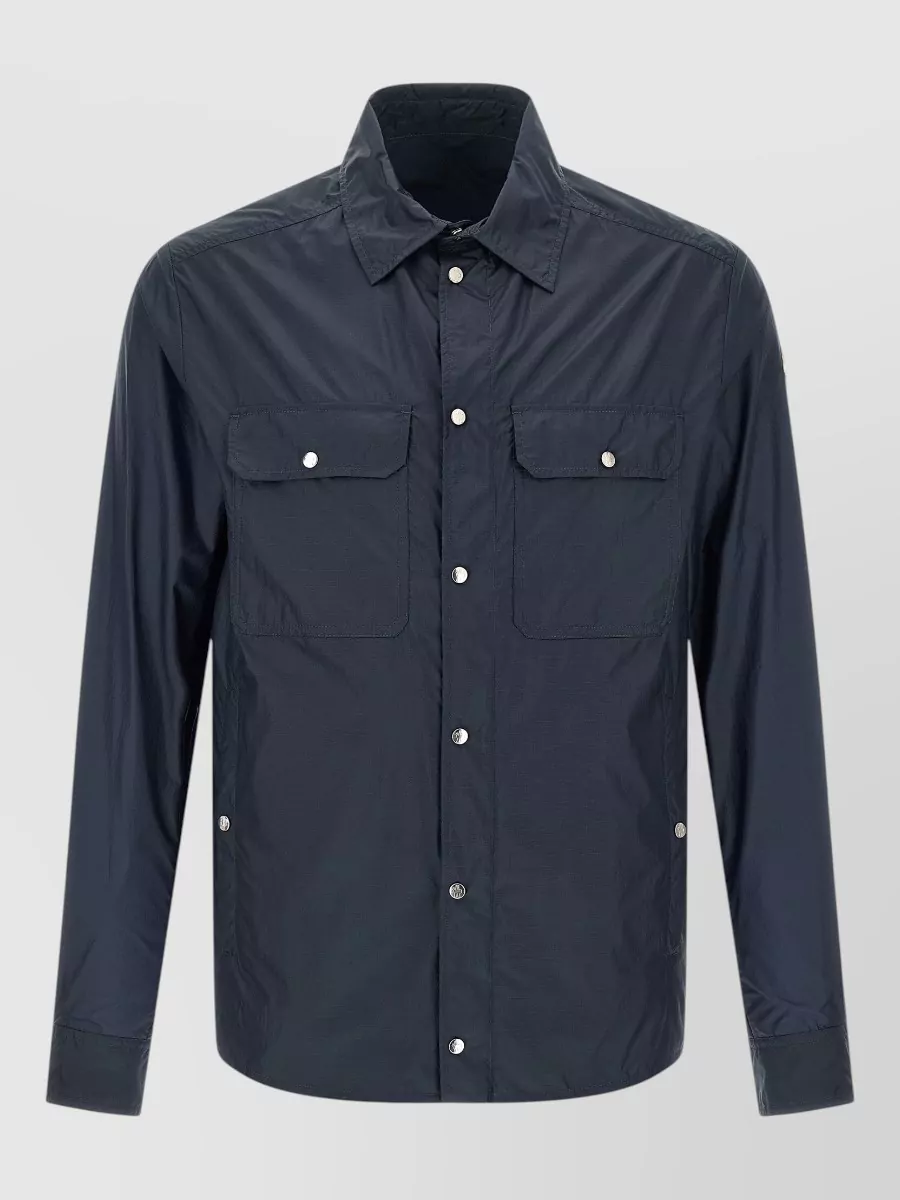 Moncler striped cotton short-sleeve polo shirt