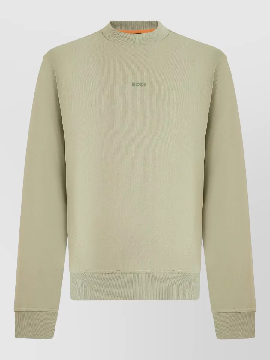 Boss cotton crew neck sweatshirt