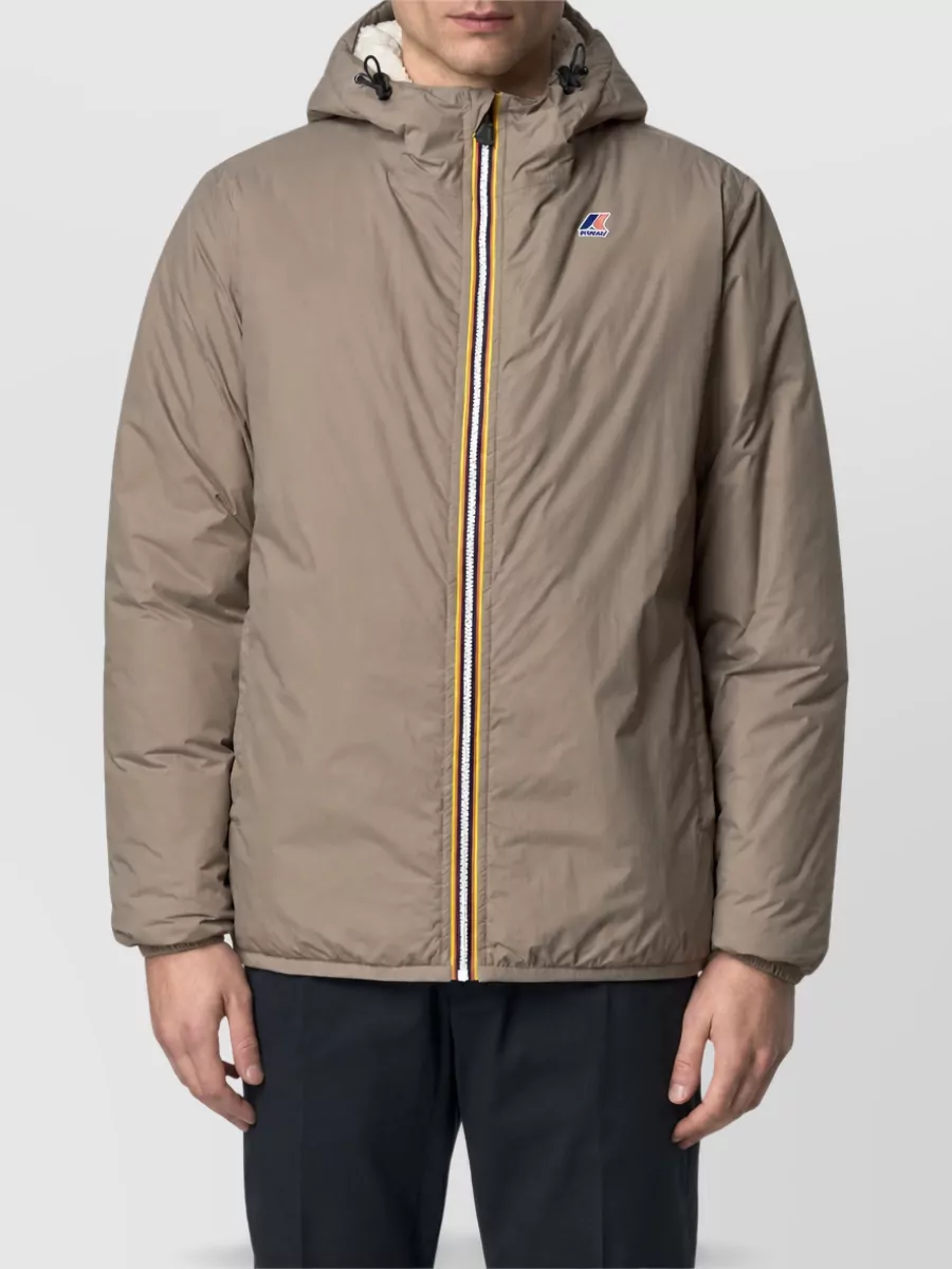 K-Way Hooded Puffer Parka Coat