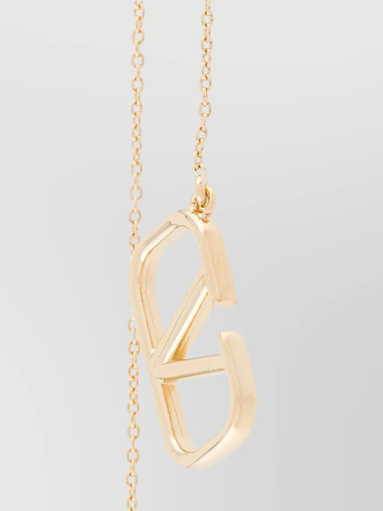 Valentino Garavani Chain Drop Dangling Brass Earrings