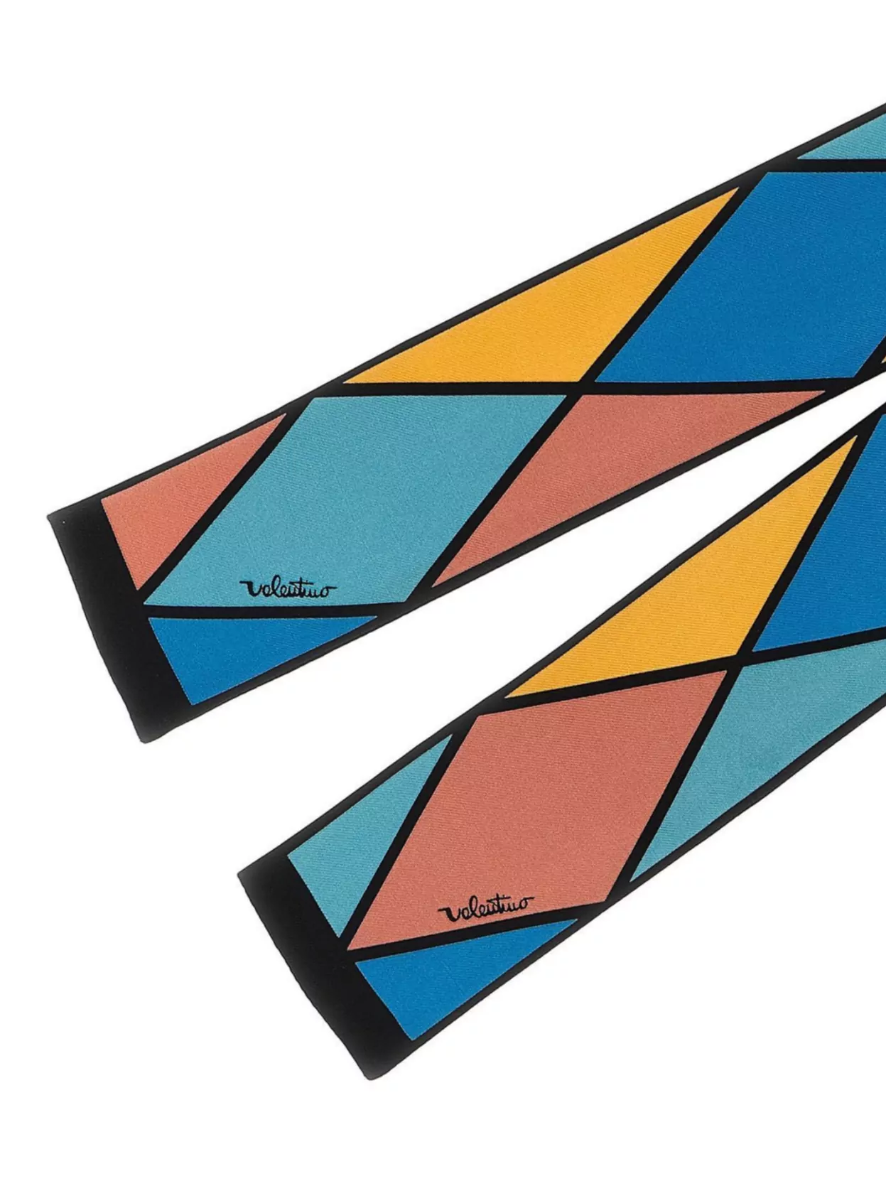 Valentino Garavani Geometric Pattern Lightweight Rectangular Scarf